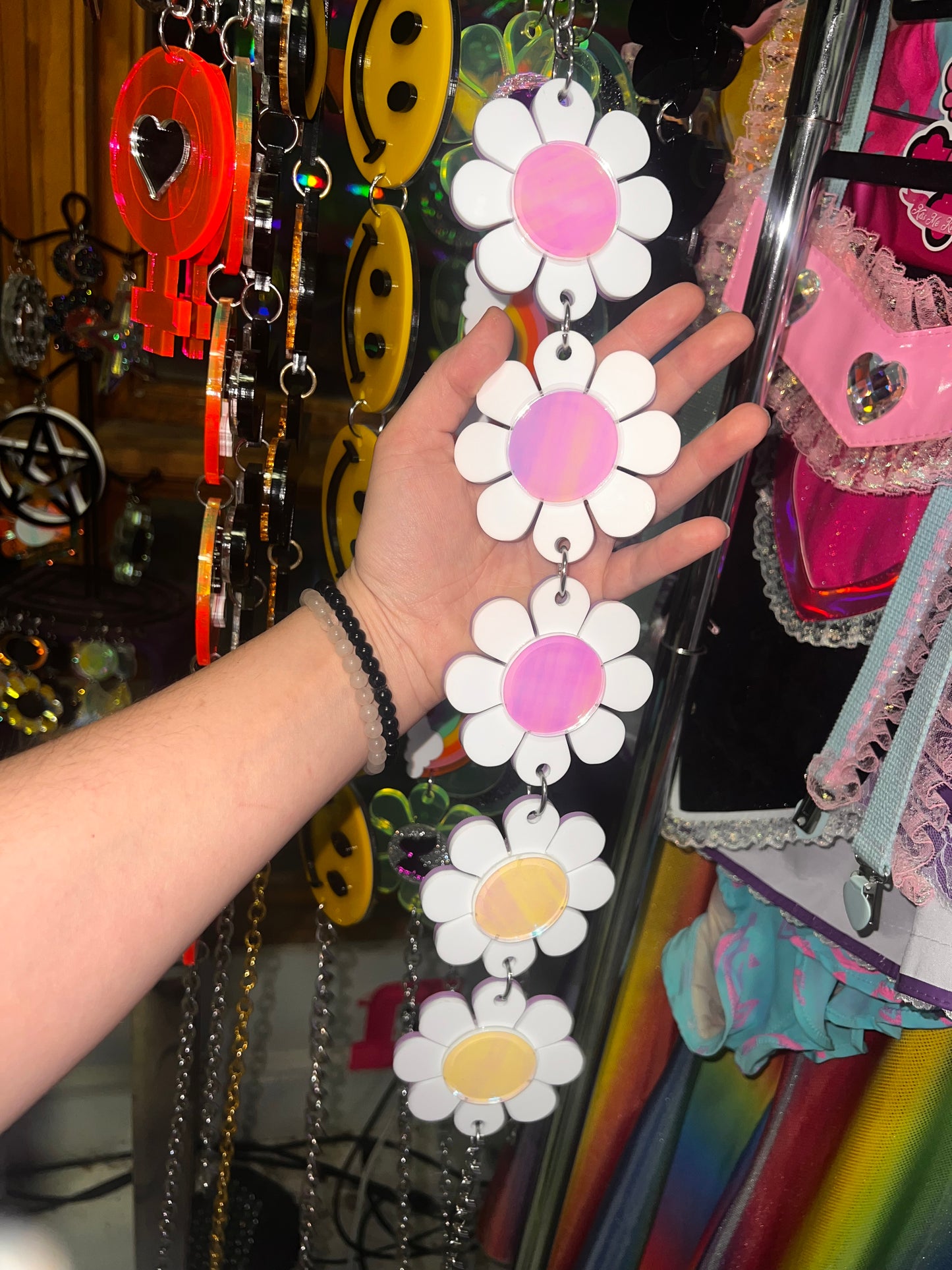 Double sided Flower Power Belt (one of a kind)