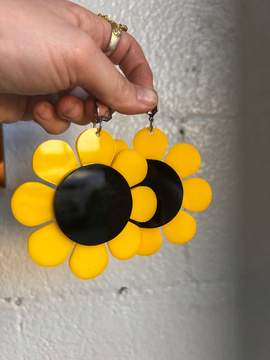 Sunflower Flower Power Earrings