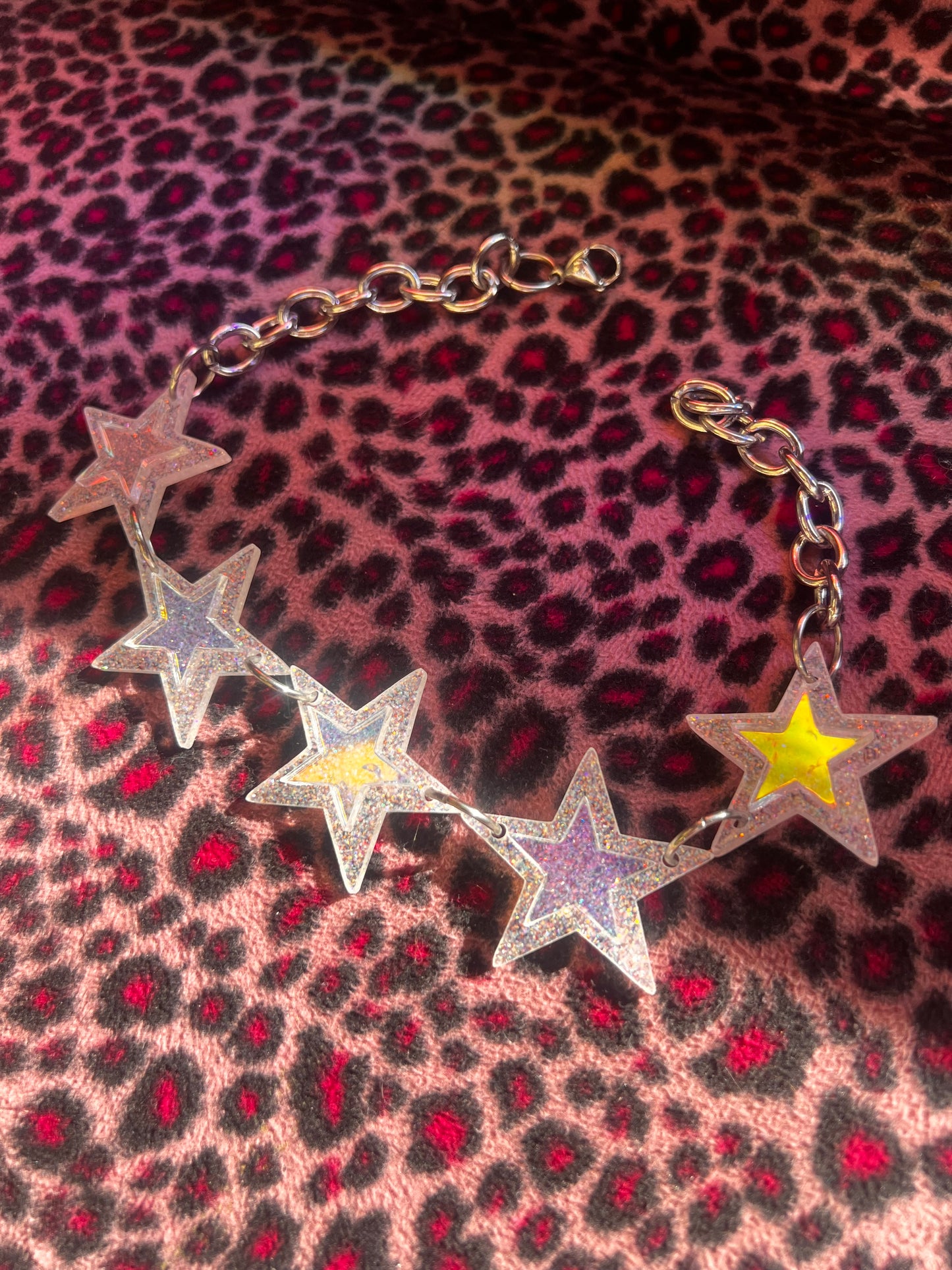 Your a Star Choker ✨white glitter✨