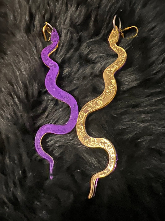 Medusa Snake Earrings