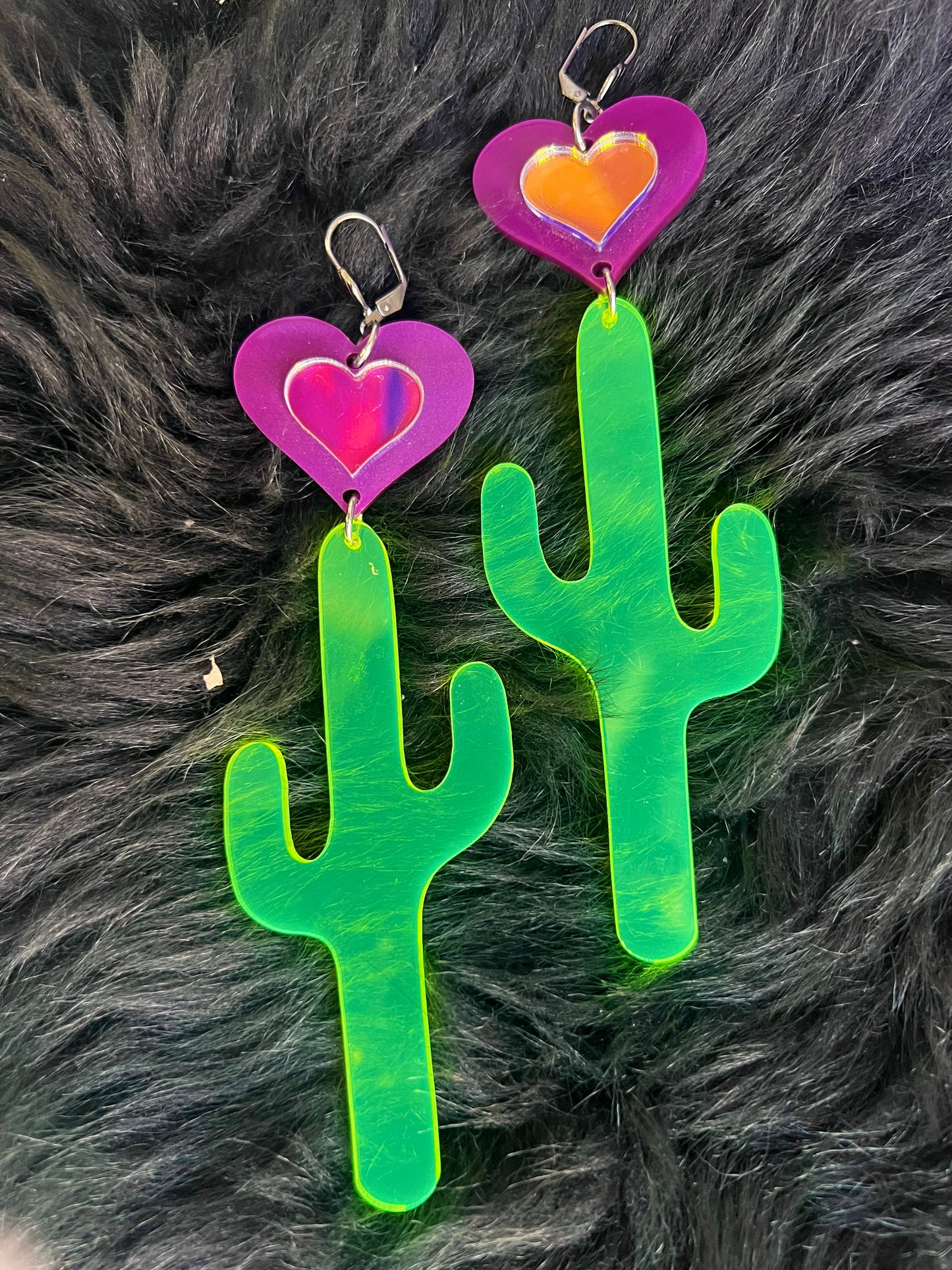 Desert Heart cactus Love Earrings