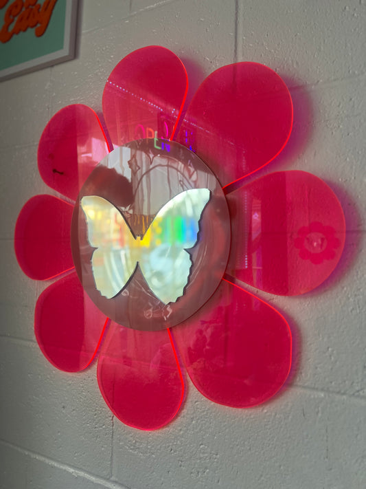 Flower butterfly mirror (ready to ship) 🌸🦋🌸