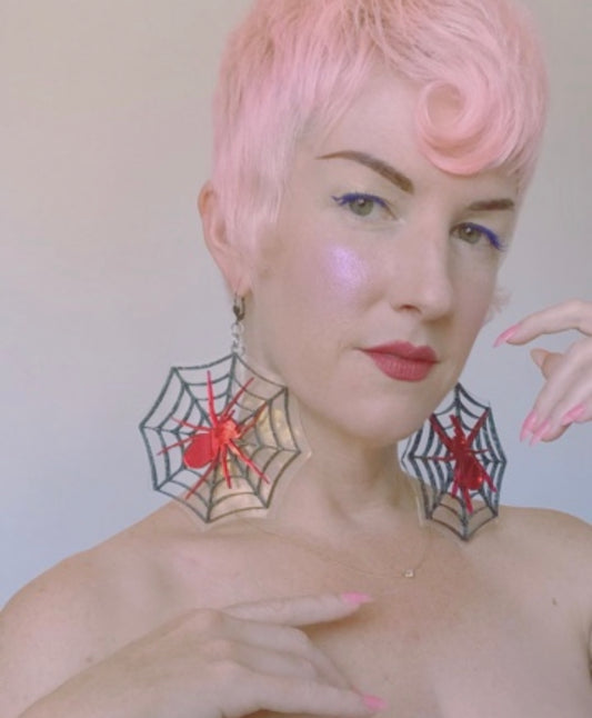 Walking in your spider web Earrings