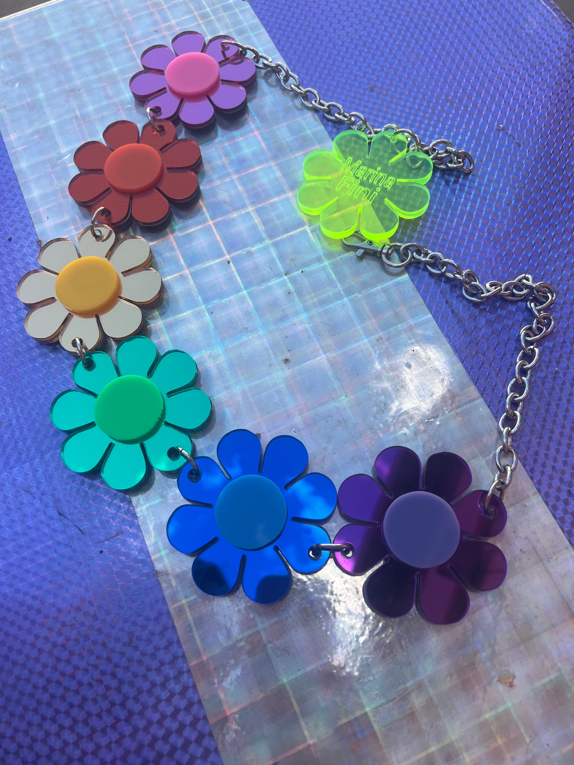 Rainbow Flower Power Belt